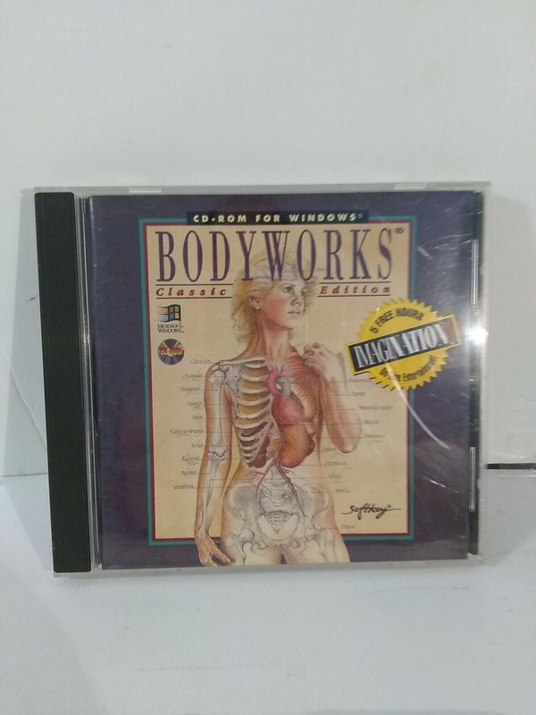 Body Works Classic Edition Human Anatomy CD-Rom Windows Softkey 1994 Software