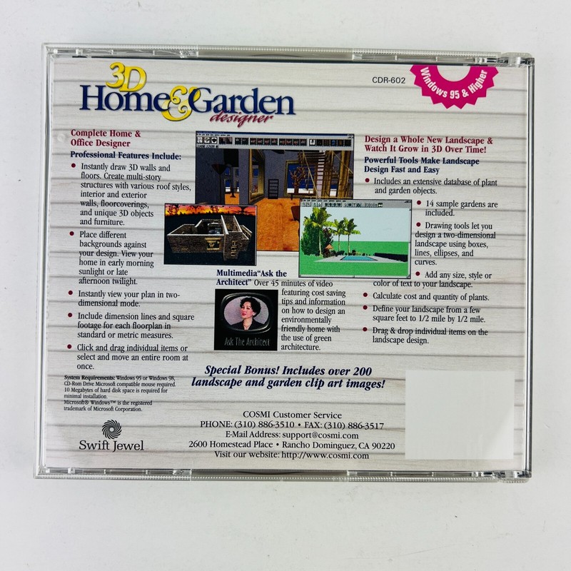 3D Home & Garden Designer PC CD ROM Software Swift Jewel gallery
