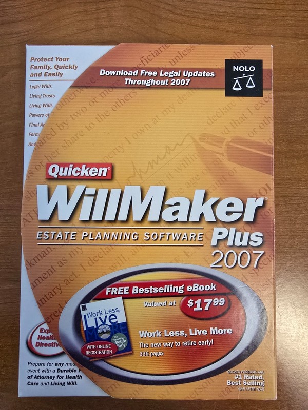 Quicken Willmaker Plus 2007 – CD