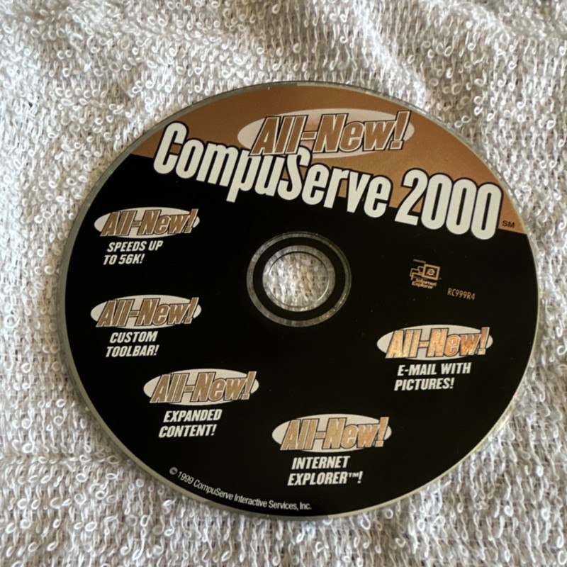 CompuServe 2000 Utility Suites Software CD RC999R4 Internet Utility Suite
