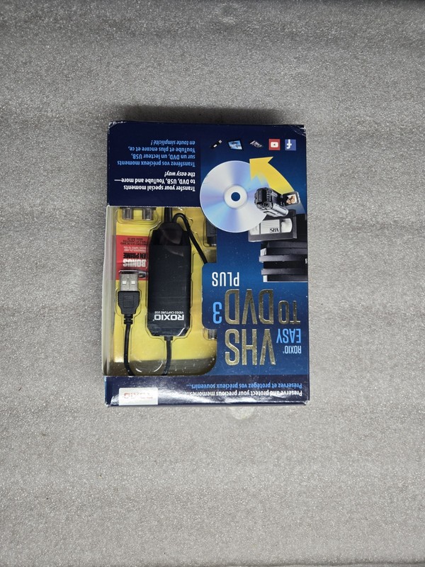Roxio Easy VHS to DVD 3 Plus Converter Brand New Sealed