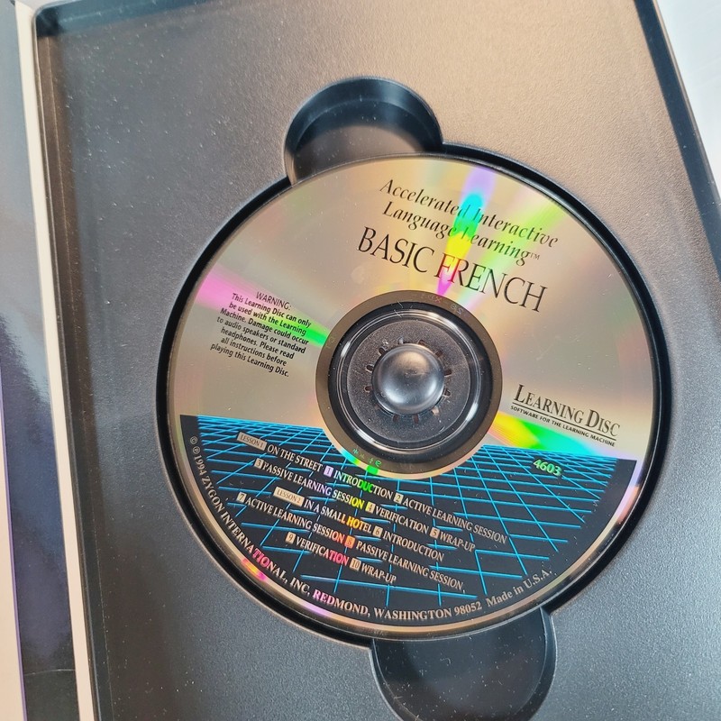 Basic French Language Learning Disc For Zygon Learning Machine 1994 *Read* gallery