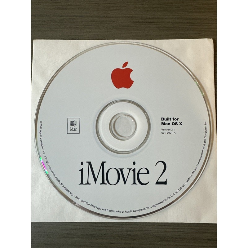 iMovie 2 For Mac OS X Version 2.1 – 2001 Apple 691-3021-A