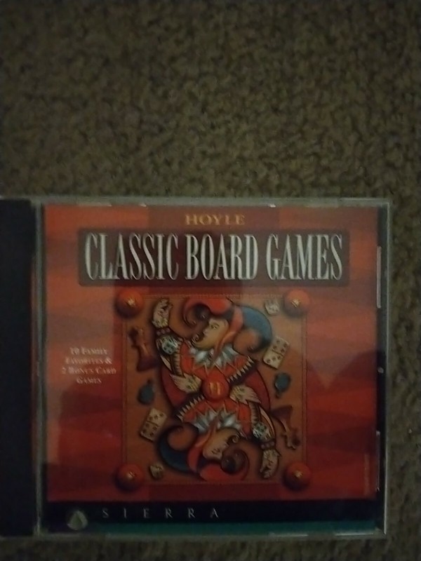 2001 Sierra Hoyle Classic Games Traditional Cards PC Computer Video Game CD ROM