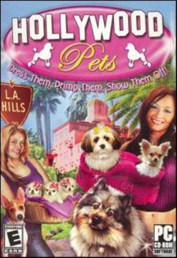 Hollywood Pets PC CD dress, primp & show puppy dogs add jewelery to animals game