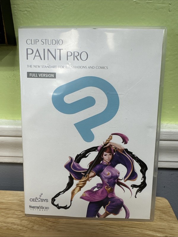 CLIP STUDIO PAINT PRO FULL VERSION. CD and Case Only