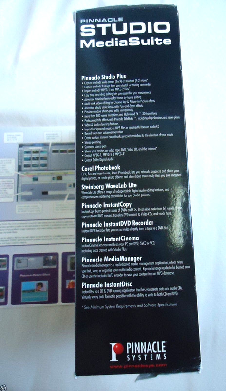 New Pinnacle Studio Media Suite Plus Version 9 Video/Audio/Photo Editing $129.99 gallery