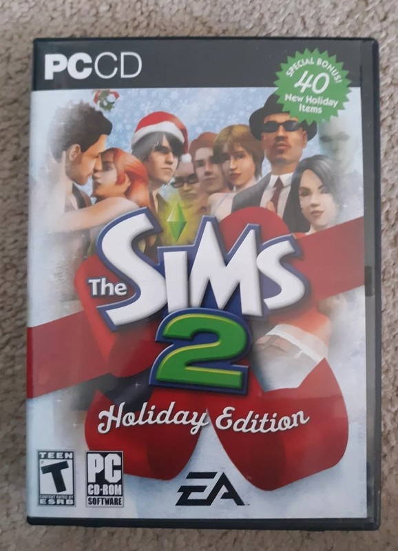 The Sims 2 Holiday Edition (PC, 2005) missing disc 1 only disks 2-4 FREE SHIPPIN