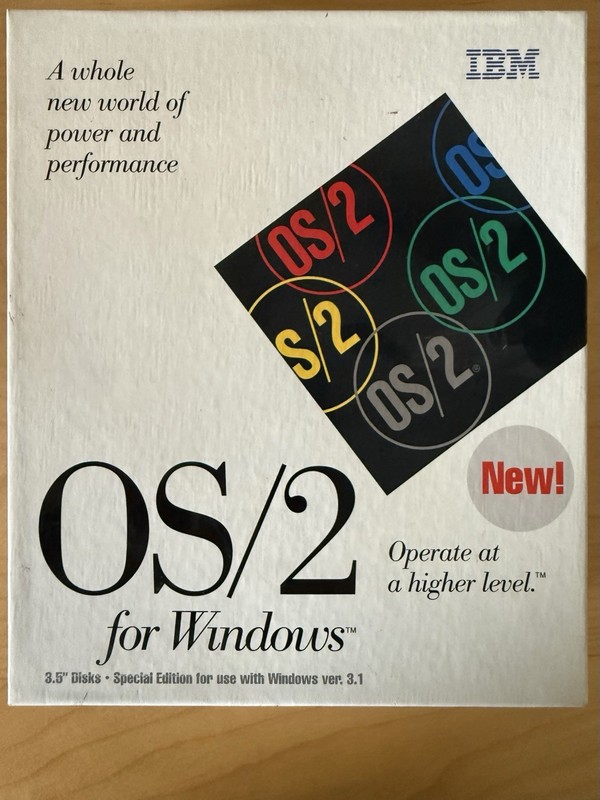 IBM OS/2 Version 2.1, Special Edition for Windows 3.1, 3.5 Floppy, Open Box