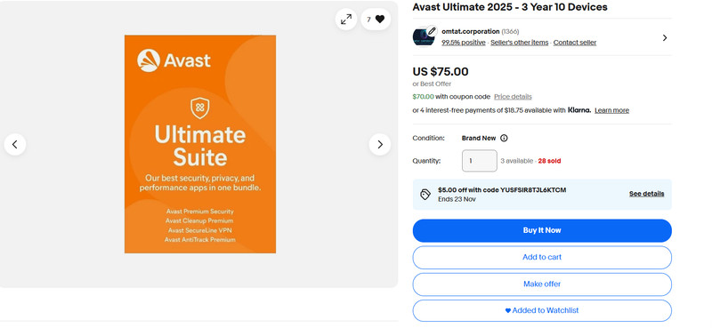 Avast Ultimate 2 Year 10 Devices gallery