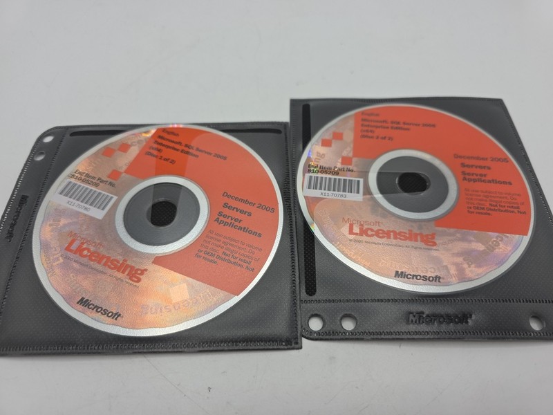 MICROSOFT EXCHANGE LICENSING 2005 DECEMBER SQL SERVER Enterprise EDITION x64