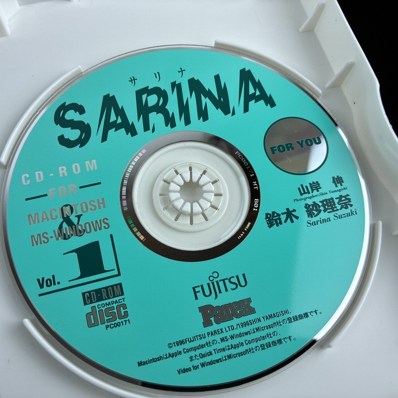 Suzuki SARINA FOR YOU Windows Mac Hybrid CD-ROM Idol Photobook Software Japan gallery