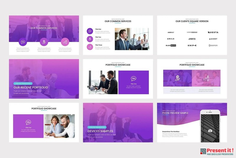 Mirza Business PowerPoint Template gallery