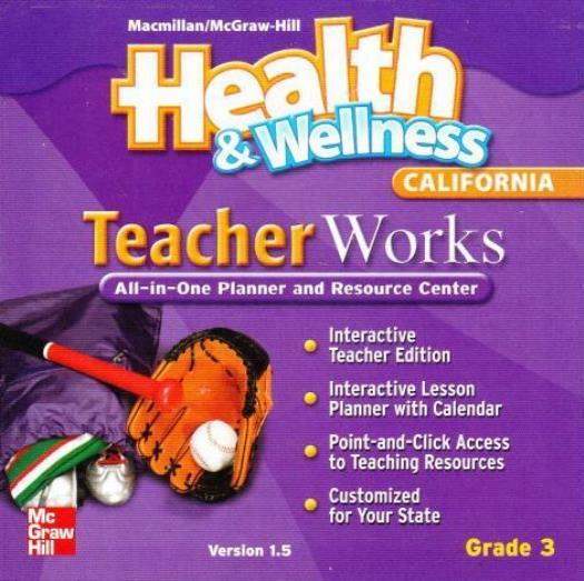 Health & Wellness Teacher Works Grade 3 PC MAC CD teach class home schooling