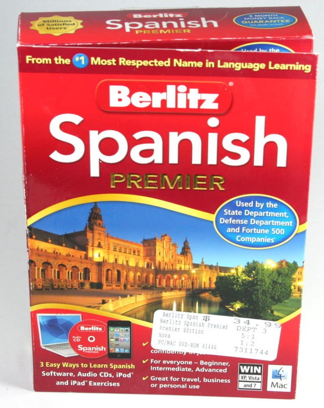 Berlitz Spanish Premier, WIN and Mac software. Never used