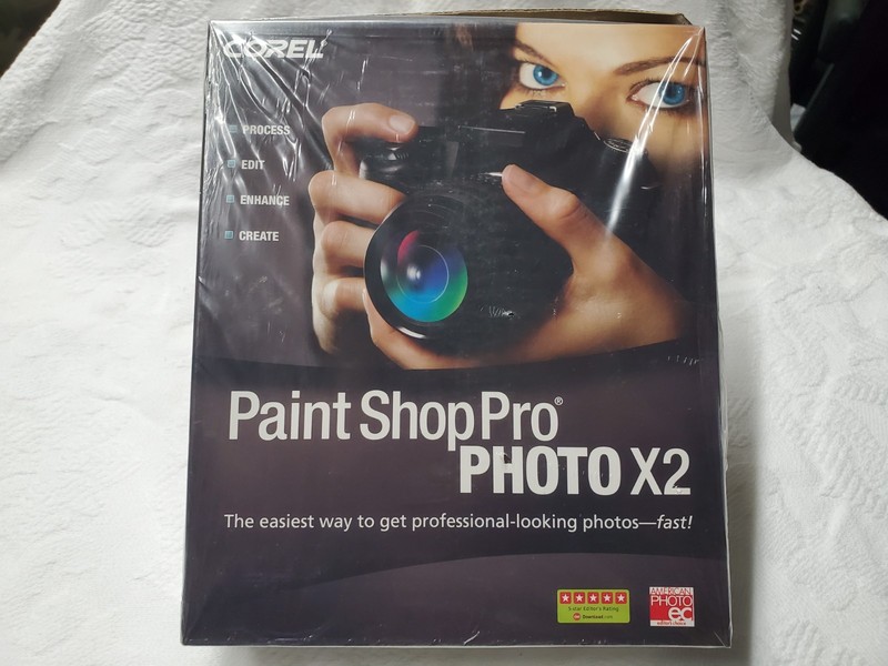 NEW 2007 COREL Paint Shop Pro Photo X2 Sealed in Big Box
