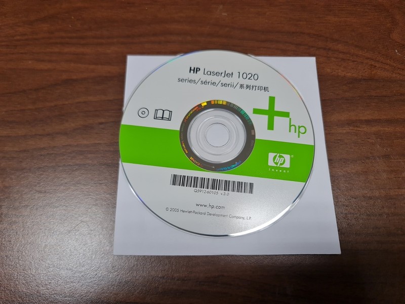 HP LASERJET 1020 Q5912-60105 V 3.0 MANUAL & SOFTWARE CDs