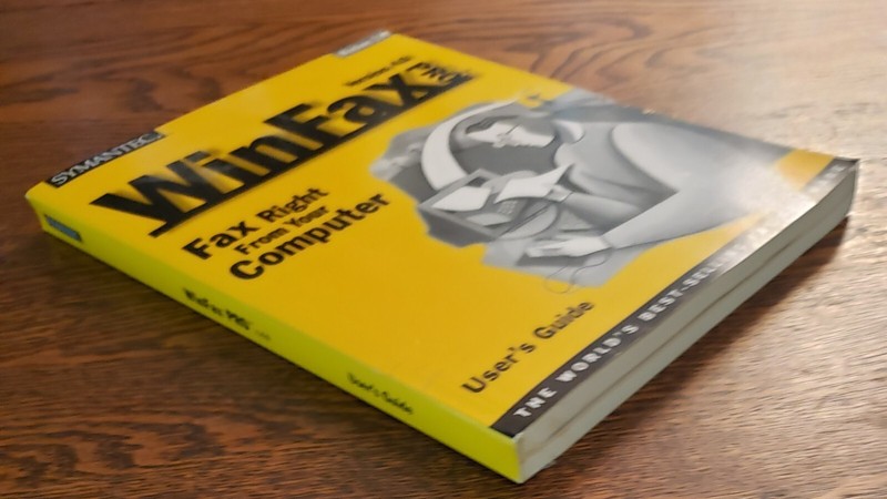 Users Guide WINFAX PRO Version 4.0 Windows 9/96 Symantec Faxing Software Book gallery