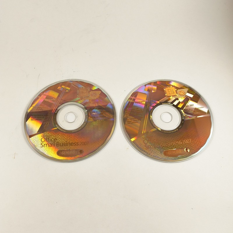 Vintage Microsoft Office Small Business 2007 UPGRADE (2 Discs) gallery