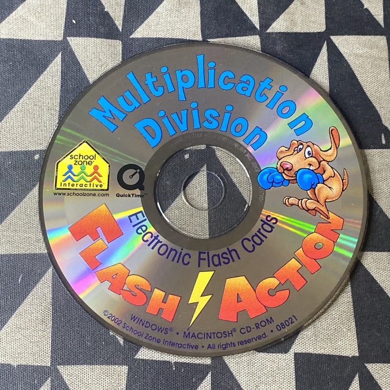 School Zone: Flash Action Multiplication & Division PC Math Game CD -(Disc Only)