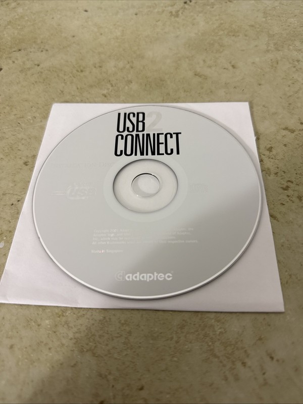 USB 2 Connect Installation Disc 2001