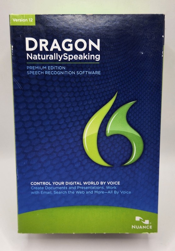 Nuance Dragon NaturallySpeaking 12 Premium for Windows W/Mic - Good Cond gallery