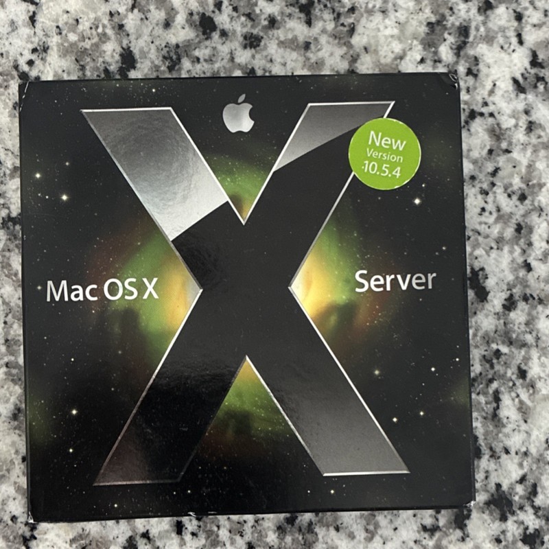 Mac OS X Server 10.5.4 Leopard Unlimited Clients COMPLETE BOX Apple RARE