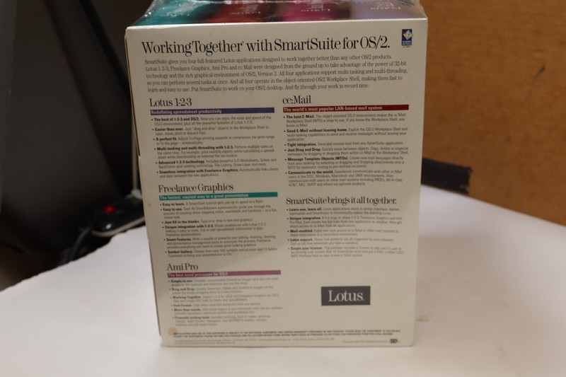Lotus SmartSuite OS/2 CD NEW SEALED Vintage for IBM 1.1 gallery