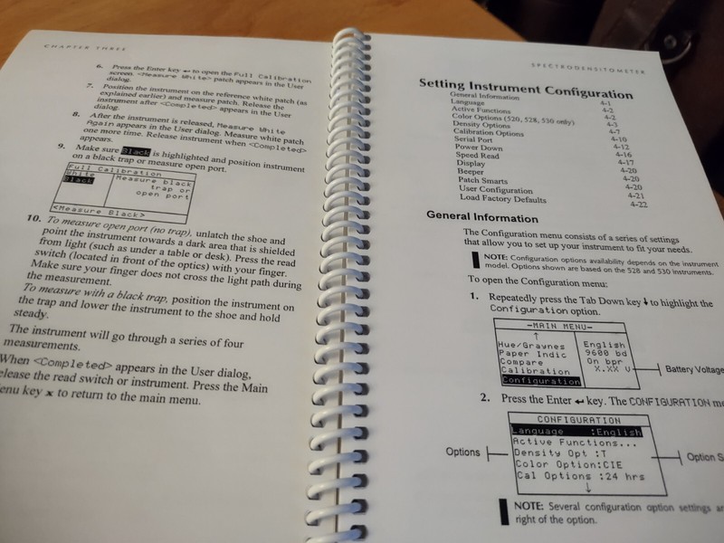 X-Rite 500 Series Spectrodensitometer Operator's Manual gallery