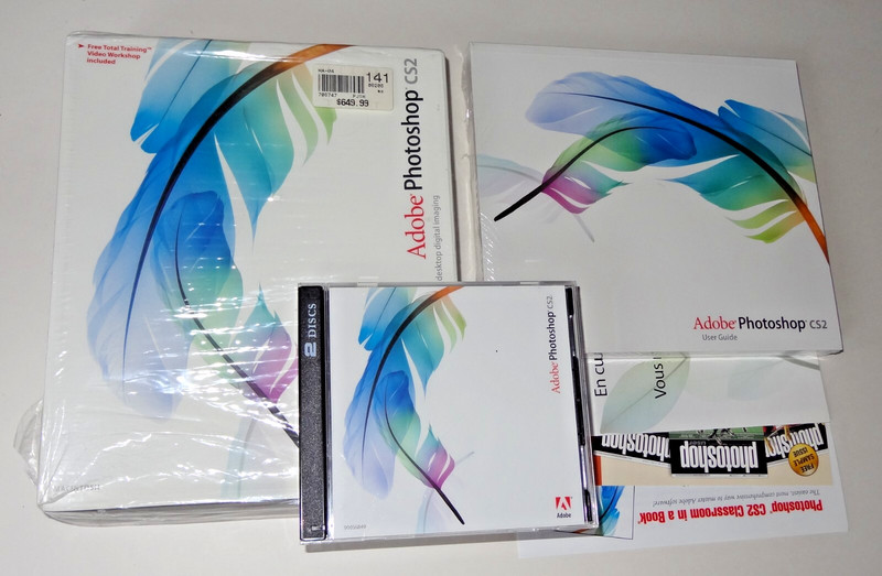 Adobe PhotoShop CS2 for Macintosh 2 CD Set w/ Training Video & User Guide