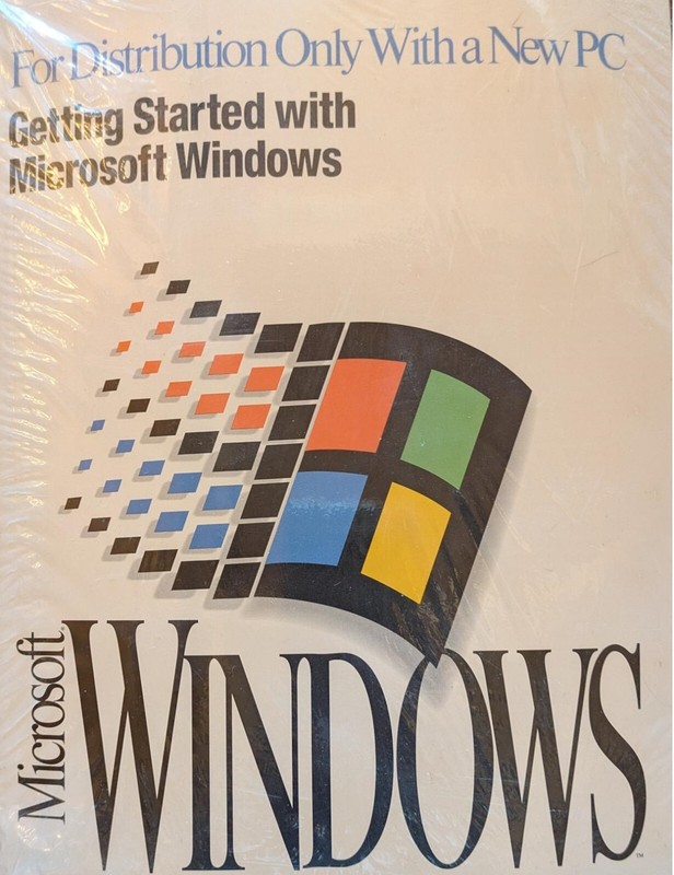SEALED Microsoft Windows 3.1 PC User’s Guide COA RARE with disks 3.5 NEW media