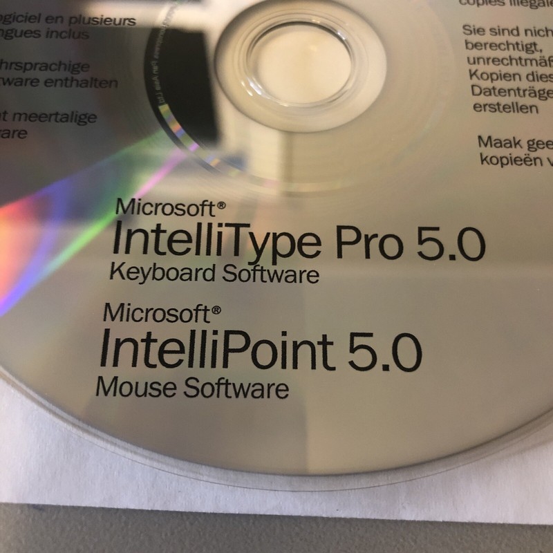 Microsoft IntelliType Keyboard Pro 5.0 & IntelliPoint Mouse Software Drivers CD gallery