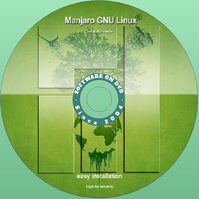 Latest New Release Manjaro Linux Sway OS Operating System for PC on DVD