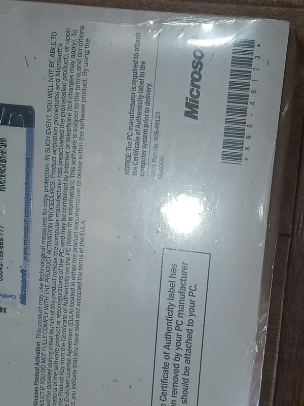 Windows XP Home Edition TECH Upgrade, New Sealed N09-00325 gallery