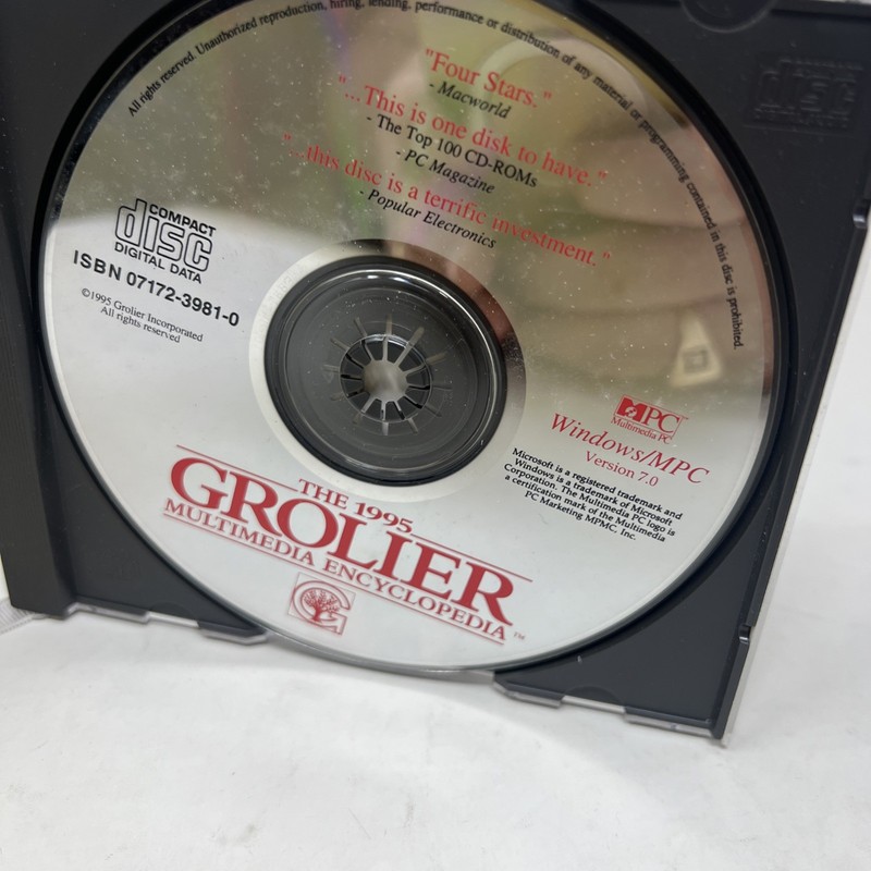 The 1995 Grolier Multimedia Encyclpedia CD-ROM IBM PC’s gallery