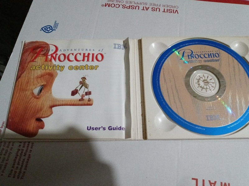 The Adventures Of Pinocchio: Activity Center PC MAC CD IBM b 1996 90s Vitage gallery