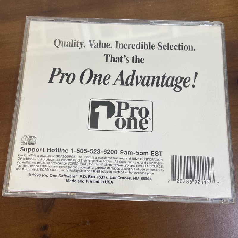 Pro One Multimedia FRENCH, (PC, Cd--Rom, IBM )[Win 3.1, Win95] G7 gallery