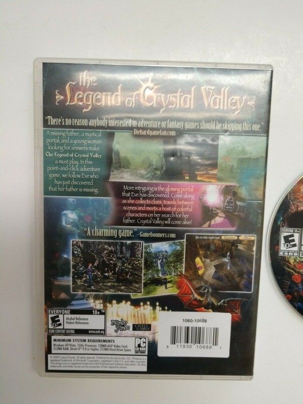 PC Legend of Crystal Valley 2009 Windows XP CD-Rom Software 3D FX Puzzle Game gallery