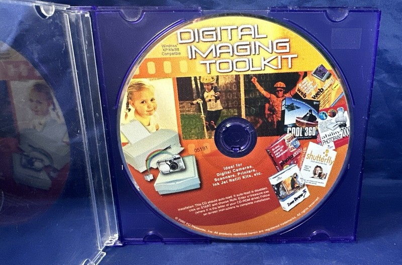 Digital Imaging Toolkit 2002 PC Treasures Windows CD ROM Disc Only