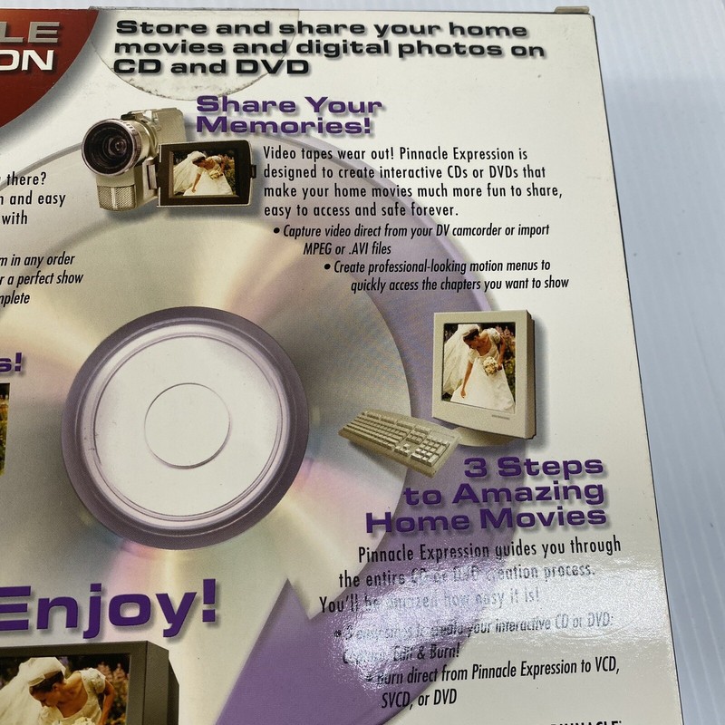 Pinnacle Expression Home Movies & Photos to CD/DVD preserve Windows 2000/XP 2002 gallery