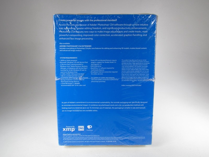 Adobe Photoshop CS4 Windows - Sealed - READ DESC. UK Promo Collectible NEW NOS gallery