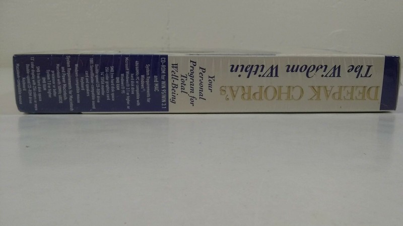 The Wisdom Within Deepak Chopra M.D. Book and Interactive CD-Rom Win 95 3.1 /Mac gallery