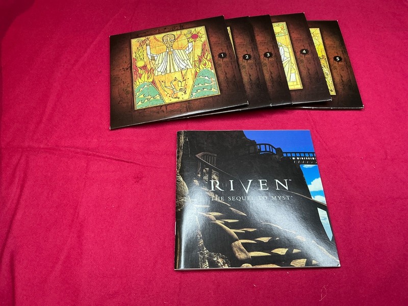 Riven: The Sequel to Myst (PC, 1997) computer game 5 disc set