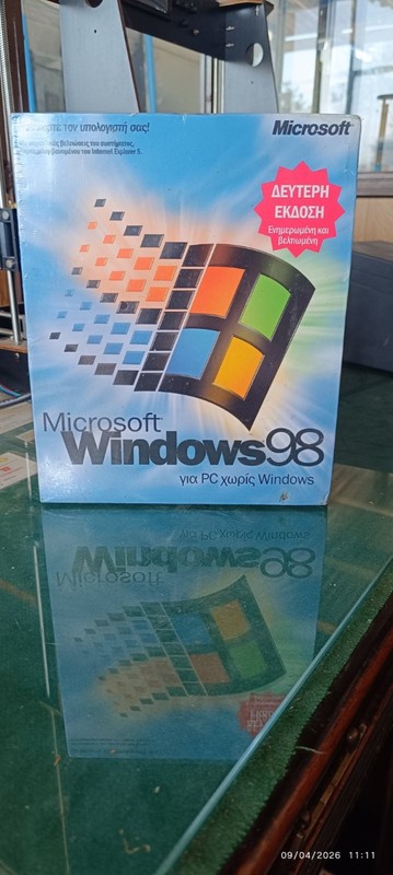 Microsoft Windows 98 Second Edition SE Greek Version Big Box FACTORY SEALED NEW gallery