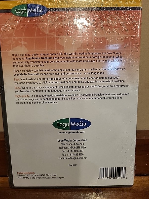LOGO MEDIA TRANSLATE 6 European Languages DISC NEW SEALED French Spanish German gallery
