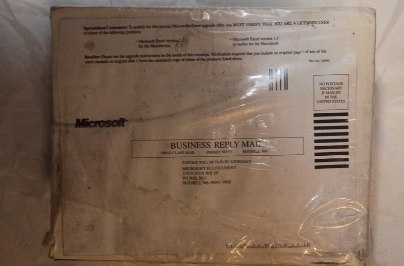 VINTAGE 1991 MICROSOFT EXCEL 3.0 NEW UNOPENED (SEALED, PLEASE READ) gallery