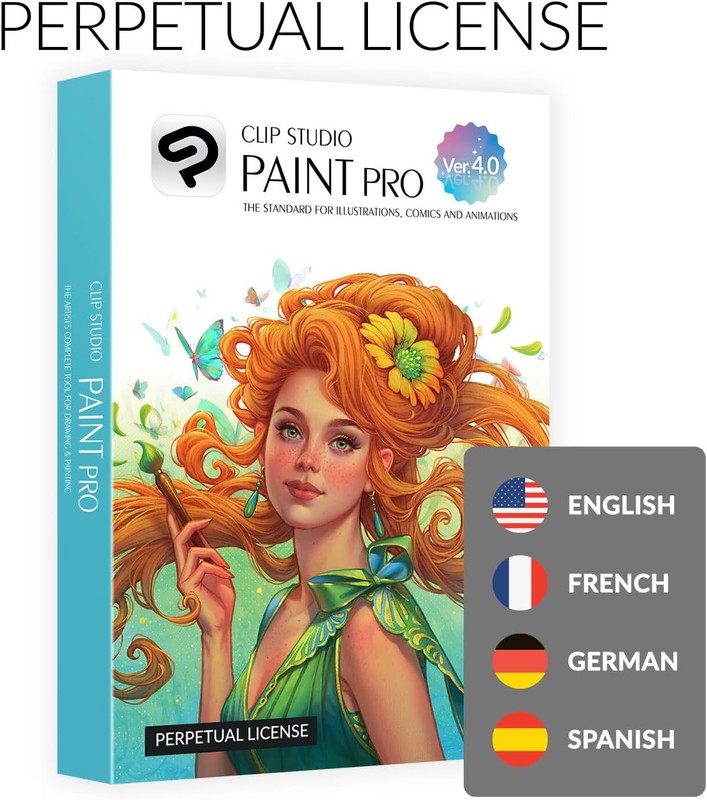 CLIP STUDIO PAINT PRO - Version 4 | Perpetual Lic - Retail Pack w/ Bonus Brushes gallery