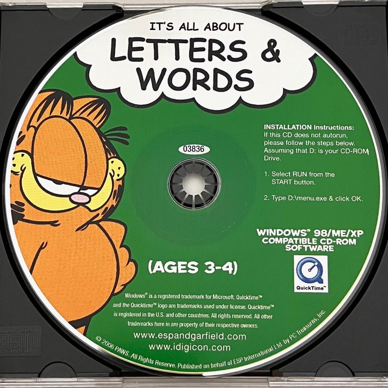 Garfield Learning PC It's All About Letters and Words Numbers and Counting gallery