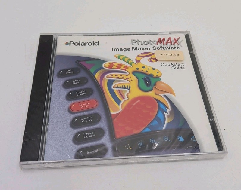 Polaroid PhotoMax Image Maker Software NEW 1998 Quickstart Guide PC CD ROM