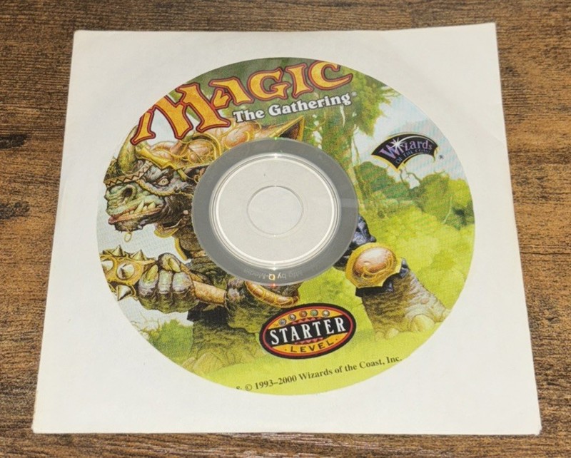 Magic the Gathering Starter Level Disk (PC, 2000) CD-ROM Game Wizards of Coast